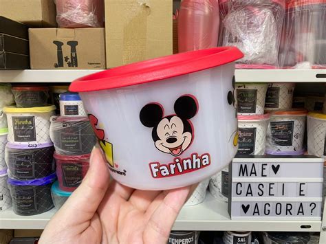 Tupperware Mini Instant Nea M Gica Farinha Mickey Ml M E Casei E