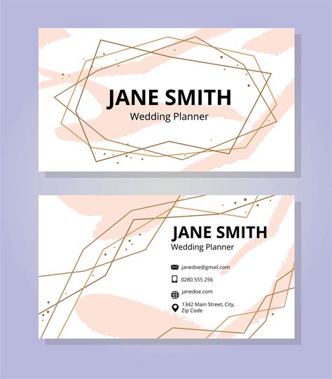 Feminine Business Card Template 192310 Vector Art At Vecteezy