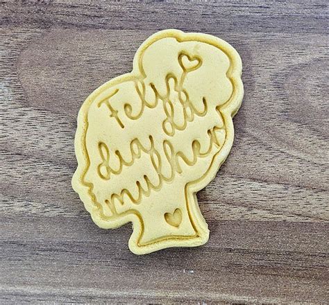 Cortador Biscoito Dia Da Mulher Silhueta Feliz Dia Doce Impresso