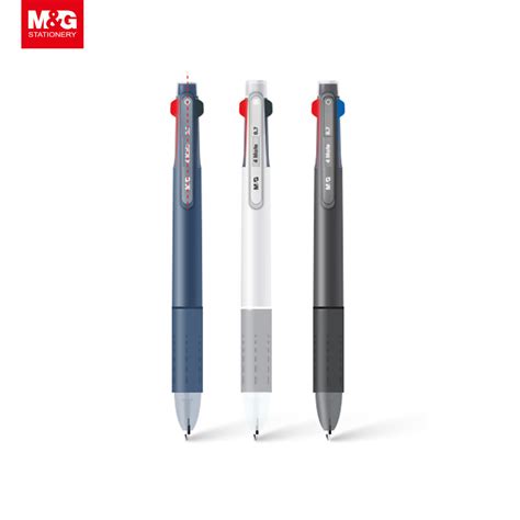 M G Four Color Rubber Grip Semi Gel Ball Pen With High Quality Semi