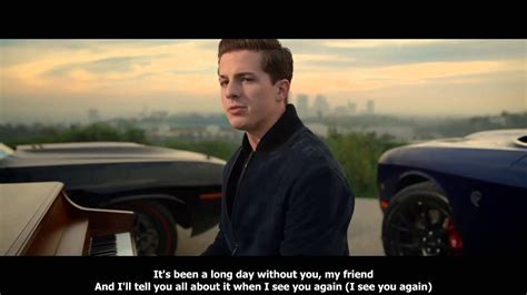 See You Again Official Video Furious 7 Soundtrack Lyrics Youtube