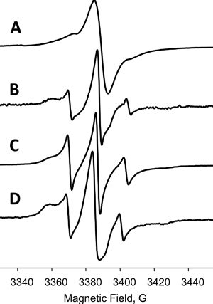 Representative Room Temperature X Band Epr Spectra Of Nitroxide Tempo