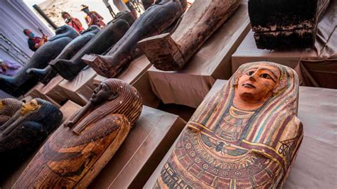 Dozens Of Sarcophagi Revealed At Ancient Egyptian Burial Site Of