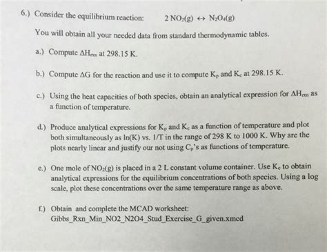 Solved Consider The Equilibrium Reaction 2no 2 G Chegg 14148 Hot Sex