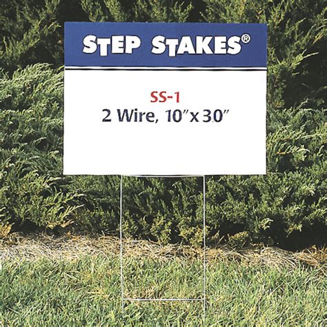 Step Stakes Ss Sign Holder Wire X One Shot Supplies