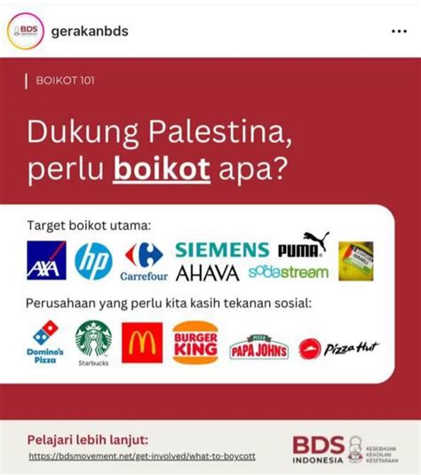 Ini Daftar Produk Yang Diboikot Dalam Kampanye BDS Israel Ayo Bandung