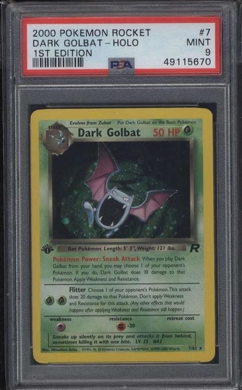 Amazon Pokemon Team Rocket St Edition Dark Golbat Holo