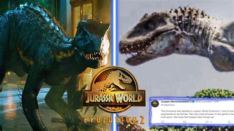 Hybrids Confirmed Jurassic World Evolution Youtube