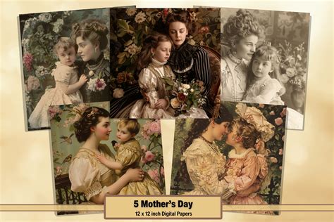 Victorian Mothers Day Digitalpapers Graphic By Artisticwayco