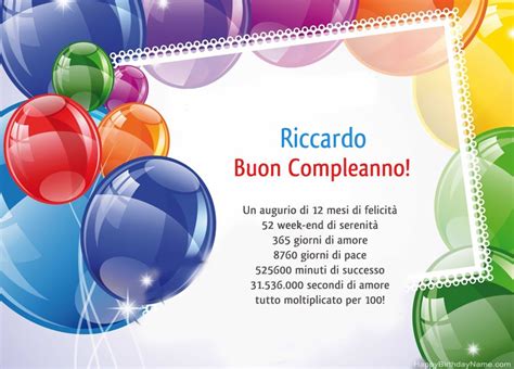 Buon Compleanno Riccardo Immagini 25