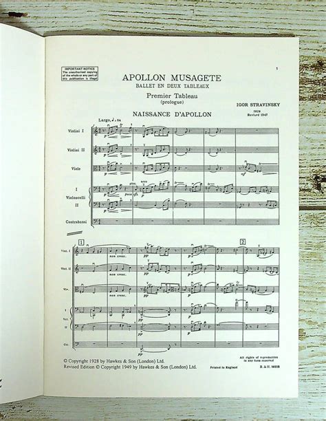 Letaoeg Igor Stravinsky Apollon Musagete Hps