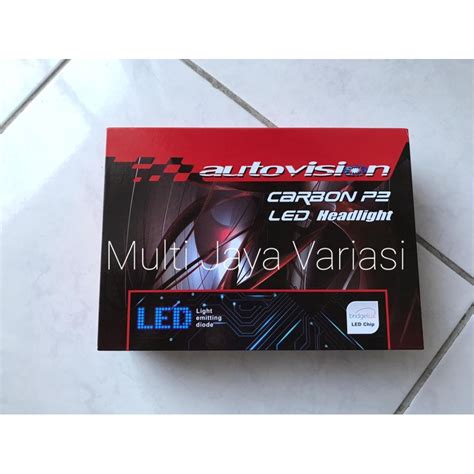 Jual LED H4 Autovision Carbon P2 50 Watt 4700k 5700K Shopee Indonesia