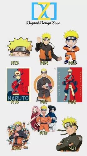 Calcos Stickers Pegatinas Adhesivos De Naruto X20 U En Venta En