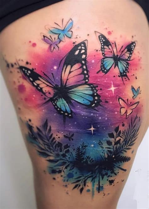 30 Stunning Watercolor Butterfly Tattoos