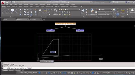 Sistemas De Coordenadas Y Comando Line En AutoCAD 2016 YouTube