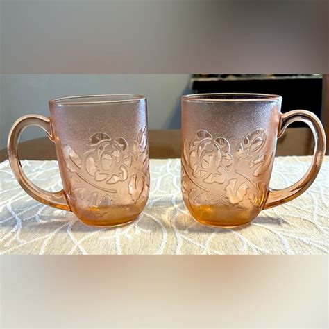 Kitchen Vintage Arcoroc France Rosa Pink Mugs Poshmark