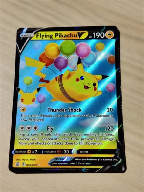 Fliegendes Pikachu V Pokemon Celebrations Ultra Seltene Holo Karte