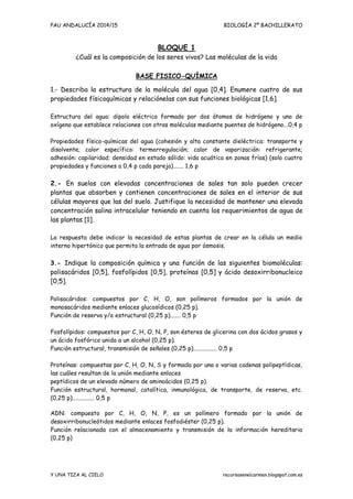 Biologia Pau Andalucia Base Fisico Qu Mica Pdf