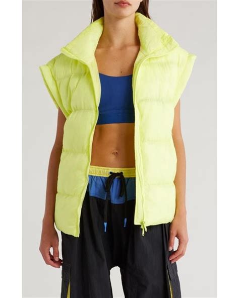 Free People In A Bubble Oversize Puffer Vest Lyst