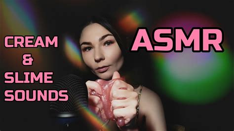 Asmr Triggers For Sleep💖 Cream Sounds💜 Slime💚АСМР Фон для сна Youtube