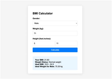 Comprehensive Guide To Building A Bmi Calculator With Javascript W3