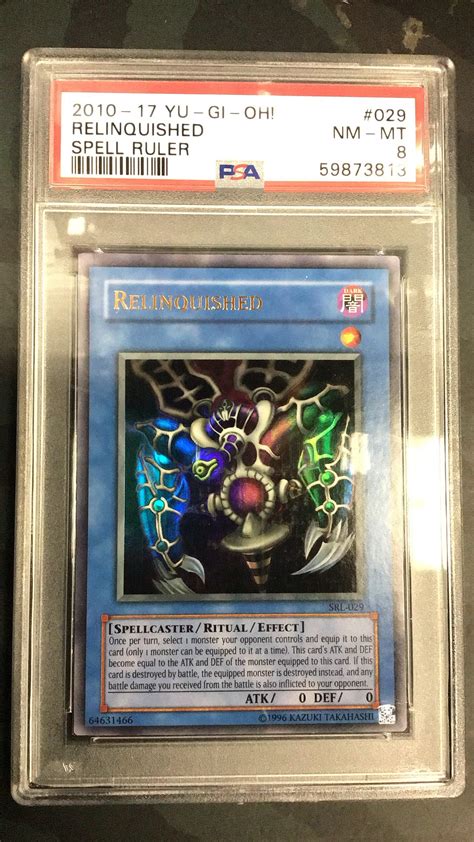 2010 2017 Yu Gi Oh Spell Ruler Reprint 029 Relinquished Psa 8 Gamestop