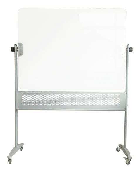 Reversible Mobile Magnetic Glass Whiteboard 36 X 48 Double Sided Magnetic Glass Whiteboard 3