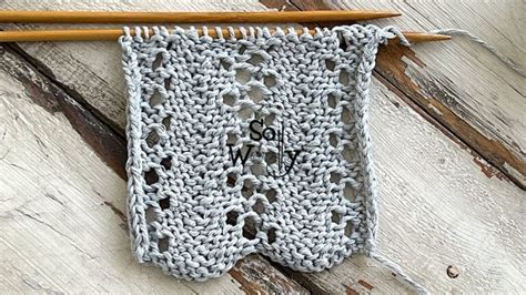 How To Knit The Fern Lace Stitch Pattern Four Rows Only