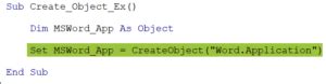 VBA CreateObject Syntax Examples How To Use In Excel