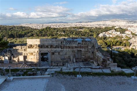 Vista Panor Mica De La Ciudad De Atenas De La Acr Polis Atica Grecia