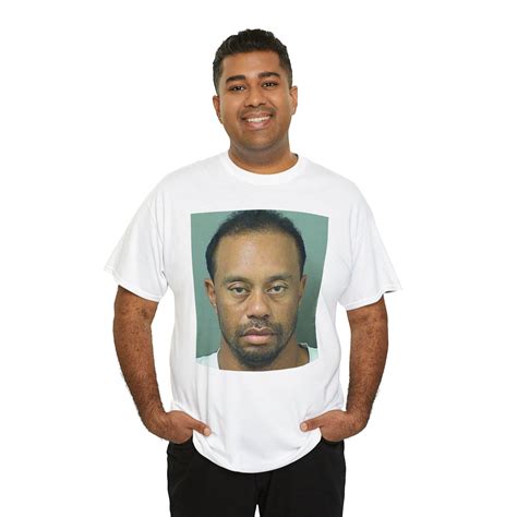 Tiger Woods Mugshot T Shirt Alcoholic 13 Beers Mugshot Comedic Shirt