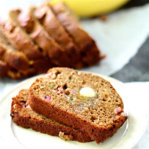 Rhubarb Banana Bread And How To Ripen Bananas In The Oven Kim S Cravings