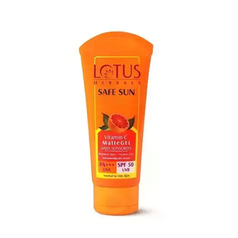 Lotus Herbals Safe Sun Vitamin C Matte Gel Daily Sunscreen Spf 50 Pa