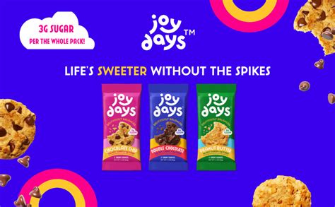 Joydays Soft Baked Low Sugar Cookies Sampler 6 Pack 10g