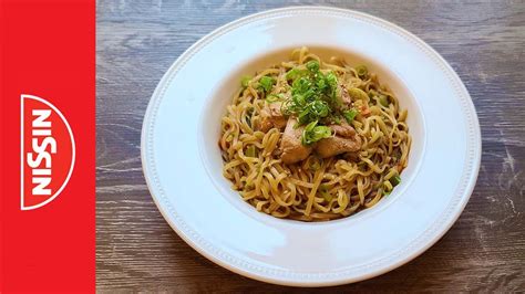 Nissin Chow Mein Teriyaki Chicken USA Instant Noodle Recipe Time