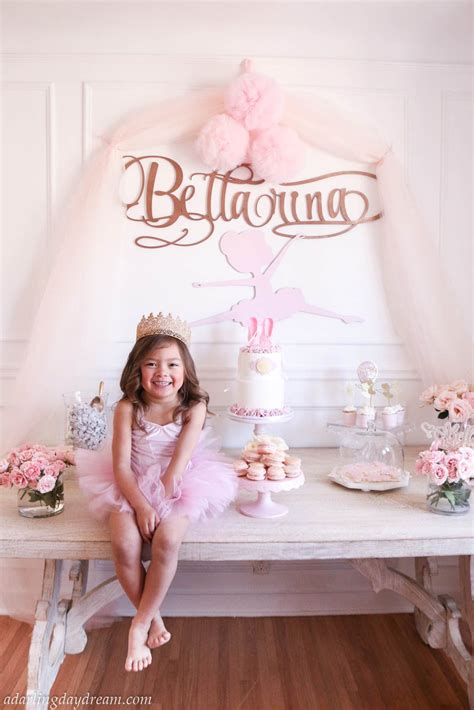 Ballerina Birthday Party And Diy Ballet Bar Ballerina Birthday Parties Ballet Birthday Party