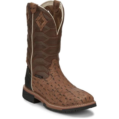 Derrickman 12 Waterproof Composite Toe Work Boot Justin Boots