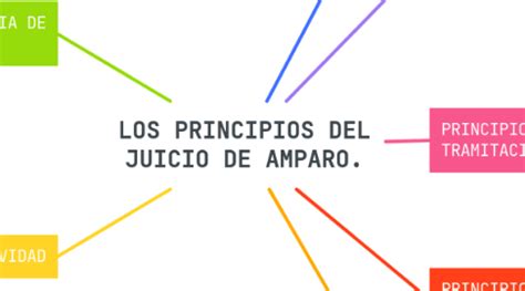 Actividad Mapa Conceptual Principios Del Juicio De Amparo By Blanca Images