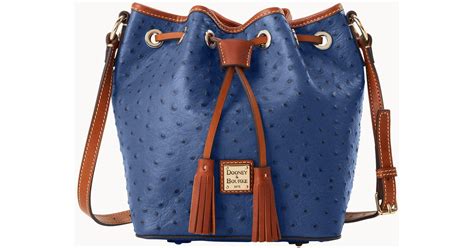 Dooney Bourke Ostrich Kendall Crossbody In Blue Lyst