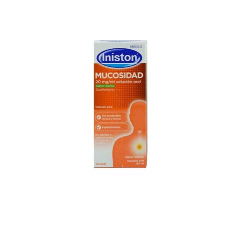 INISTON MUCOSIDAD 20 MG ML SOLUCION ORAL 1 FRASCO 150 ML SABOR MENTA