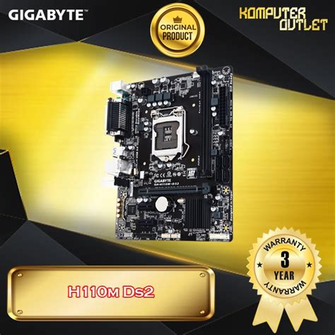 Jual Gigabyte H110m Ds2 Motherboard Intel Gen 6 7 Lga 1151 Ddr4 H110m