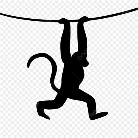 Silhouettes Of Hanging Monkeys X Png Image Pngjoy The Best Porn Website