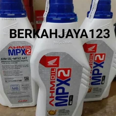 Jual Oli Mpx Ml Ahm Oil Matic Mpx L Original Ahm Shopee