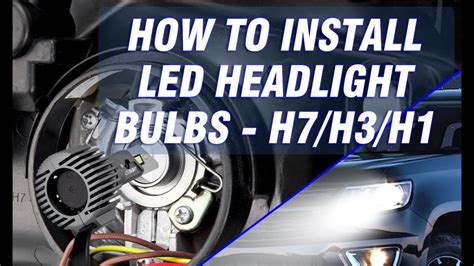 How To Install Led Headlight Bulbs H7 H3 H1 Novsight Auto Lighting