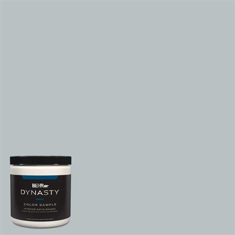 BEHR DYNASTY 8 Oz MQ5 31 Distant Star One Coat Hide Satin Enamel