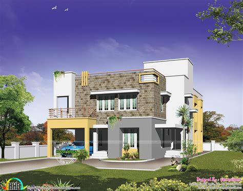 Modern Home Plan In 500 Sq Yd Kerala Home Design And Floor Plans 9k