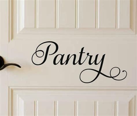 Pantry Door Decal Pantry Decal Pantry Wall Decal Kitchen Etsy