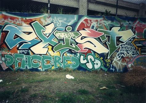 Exist Cbs 1994 La Los Angeles Graffiti Pictures From My Flickr