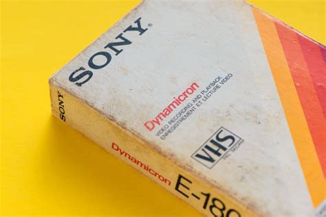 Sony Vhs Video Cassette Retro Video Technology Editorial Stock Photo