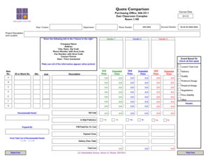 Fillable Online Sanjuancollege Quote Comparison San Juan College